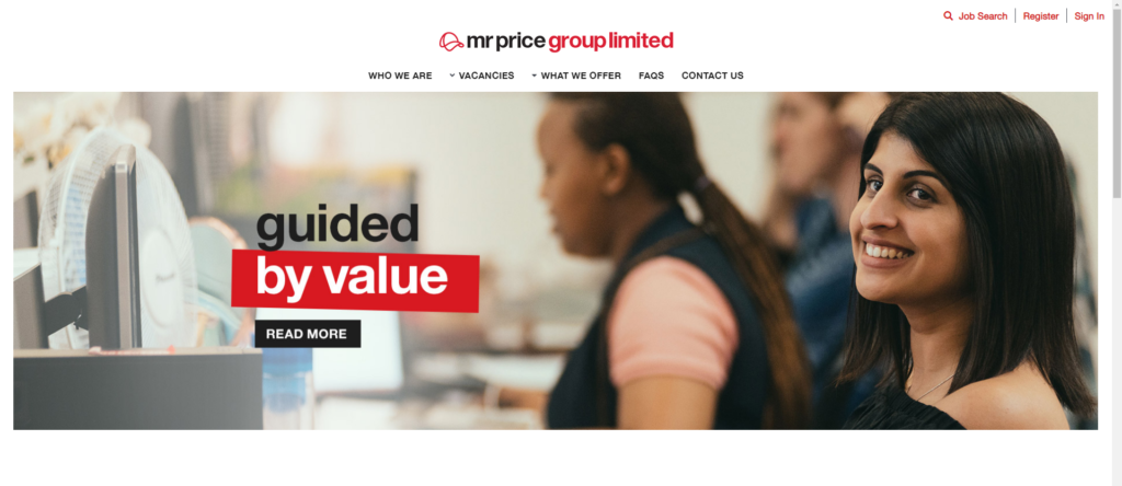 MR Price jobs career website